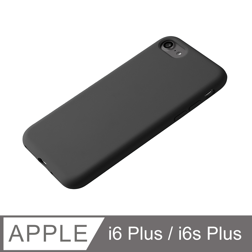 【液態矽膠殼】iPhone 6 Plus 手機殼 iphone 6s Plus / i6 Plus / i6s Plus 保護殼 矽膠 軟殼 (黑)