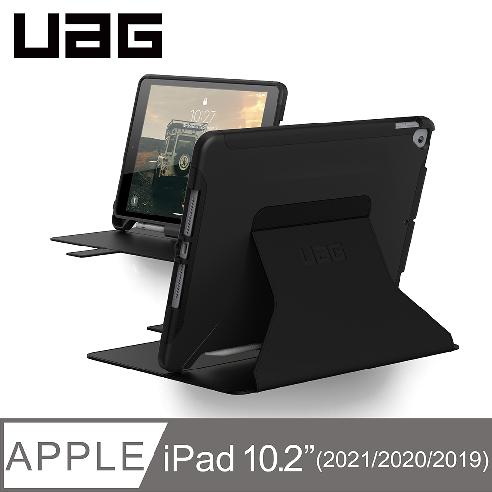 uag ipad 10.2吋耐衝擊極簡保護殼-黑