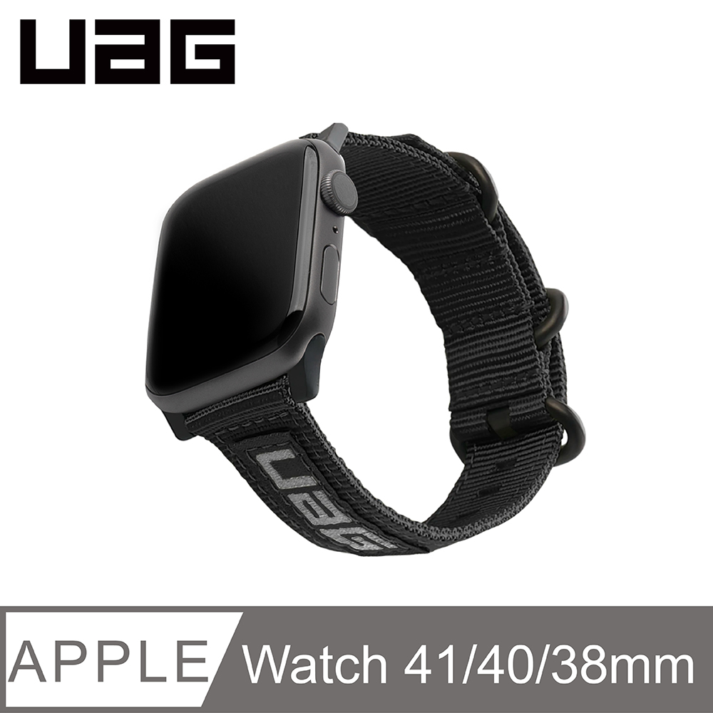 UAG Apple Watch 38/40mm Nato環保錶帶-黑