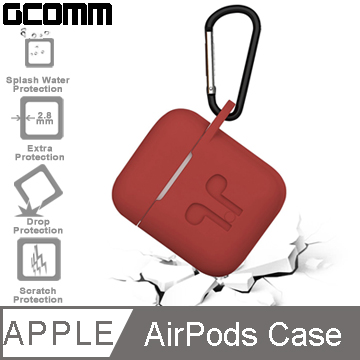 GCOMM Apple AirPods 藍牙耳機增厚保護套 熱情紅
