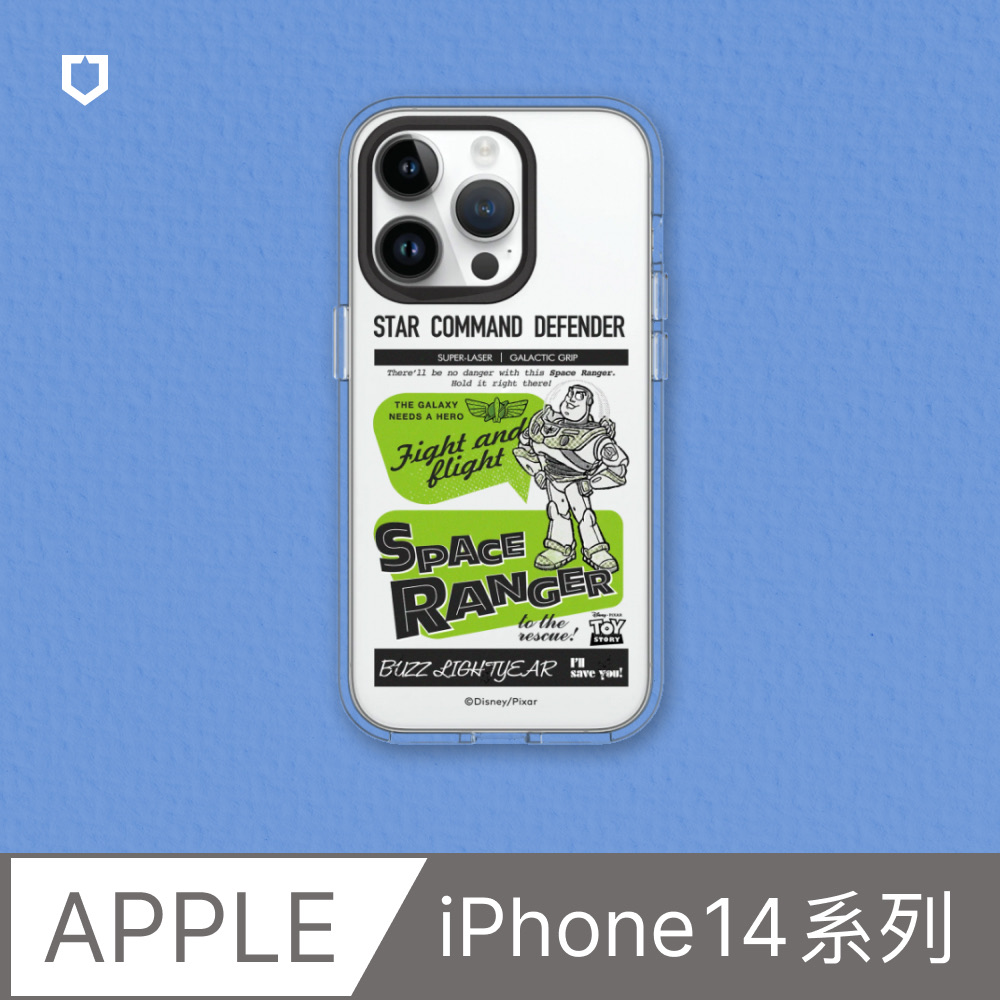 【犀牛盾】iPhone 14系列Clear透明防摔手機殼｜玩具總動員系列-巴斯光年-美式風格