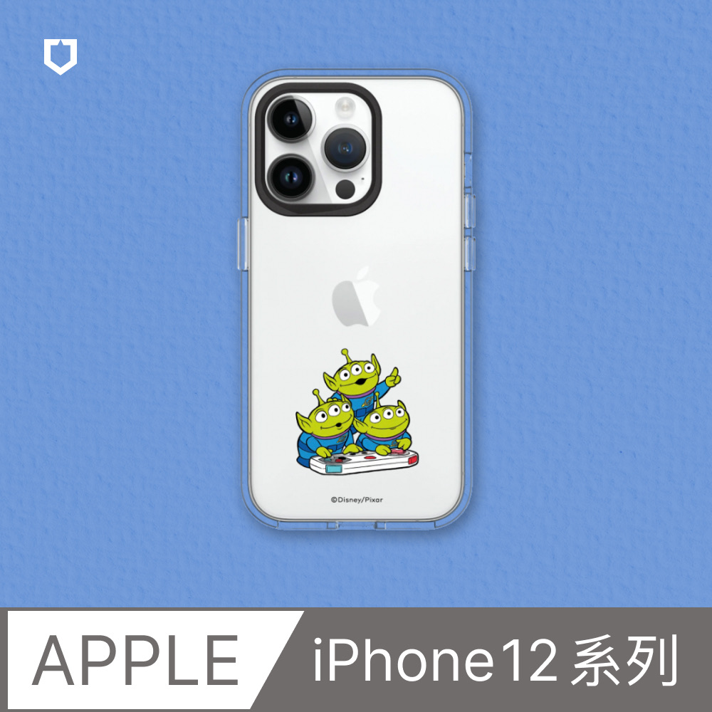 【犀牛盾】iPhone 12系列Clear透明防摔手機殼｜玩具總動員系列-三眼怪打電玩