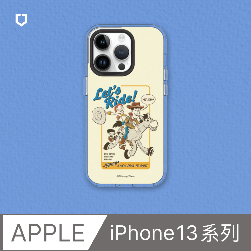 【犀牛盾】iPhone 13系列Clear透明防摔手機殼｜玩具總動員系列-Lets Ride! 胡迪與翠絲