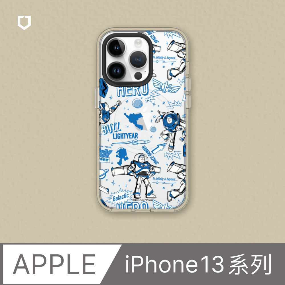 【犀牛盾】iPhone 13系列Clear(MagSafe 兼容)透明手機殼｜玩具總動員系列-巴斯光年 Buzz is hero