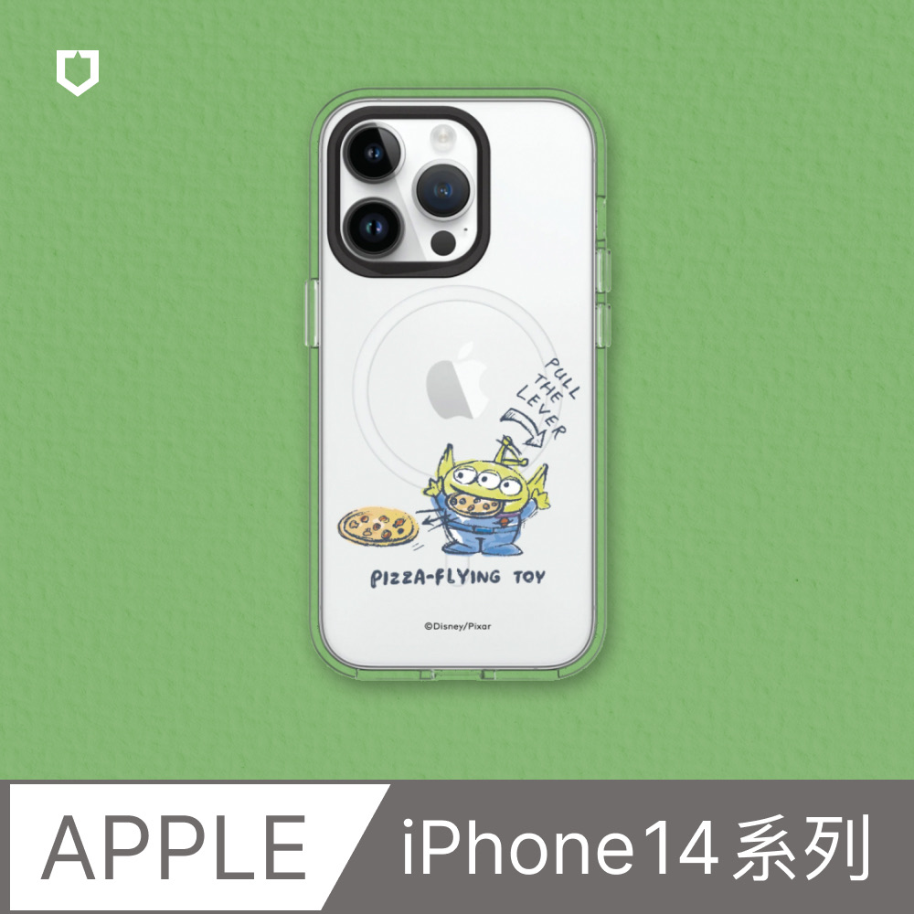 【犀牛盾】iPhone 14系列Clear(MagSafe 兼容)透明防摔手機殼｜玩具總動員系列-三眼怪披薩玩具