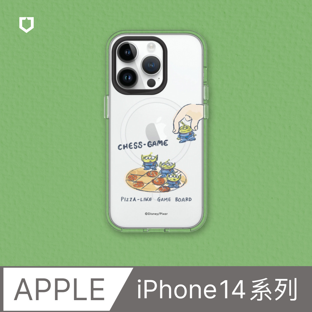 【犀牛盾】iPhone 14系列Clear(MagSafe 兼容)透明防摔手機殼｜玩具總動員系列-三眼怪西洋棋玩具
