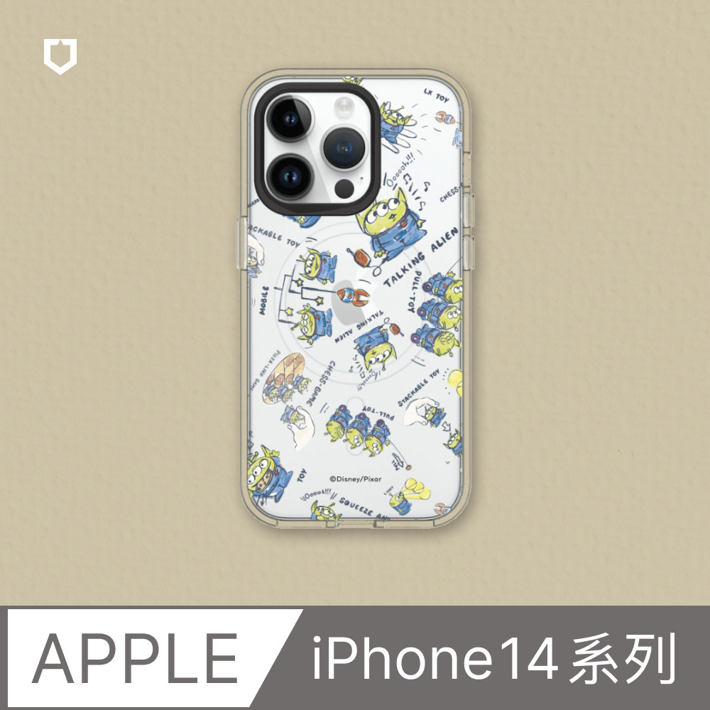 【犀牛盾】iPhone 14系列Clear(MagSafe 兼容)透明防摔手機殼｜玩具總動員系列-三眼怪樂園