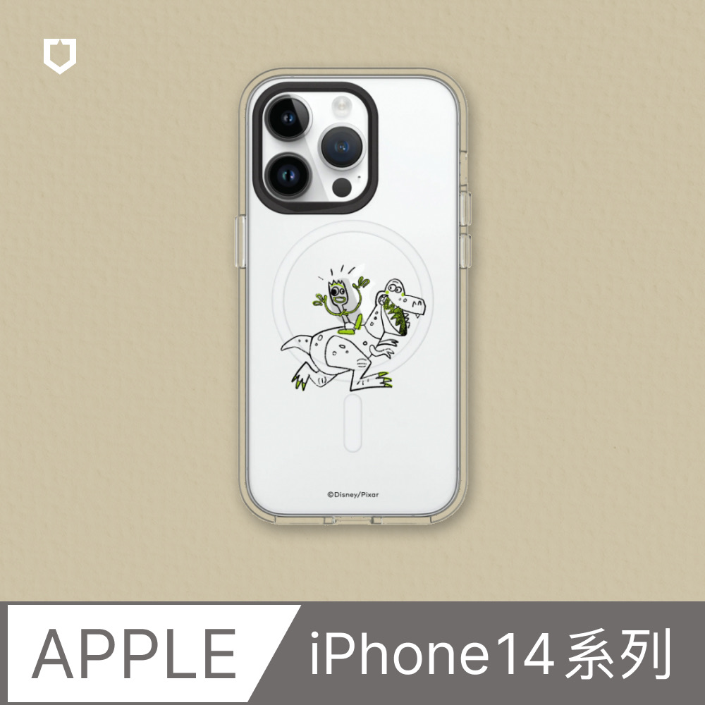 【犀牛盾】iPhone 14系列Clear(MagSafe 兼容)透明防摔手機殼｜玩具總動員系列-叉奇與抱抱龍