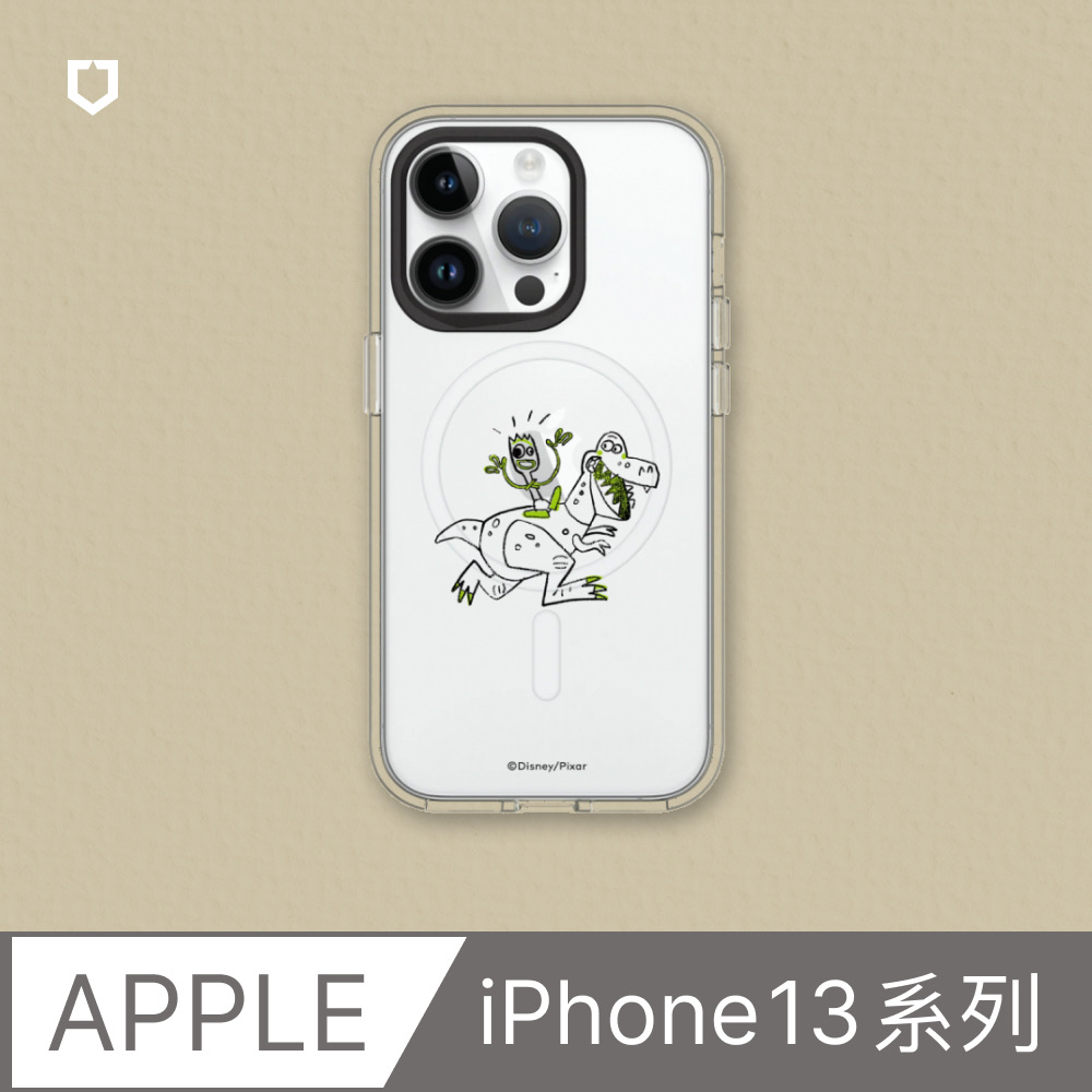 【犀牛盾】iPhone 13系列Clear(MagSafe 兼容)透明防摔手機殼｜玩具總動員系列-叉奇與抱抱龍