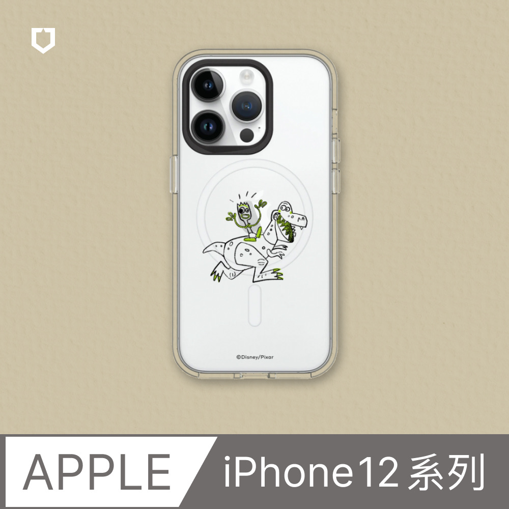 【犀牛盾】iPhone 12系列Clear(MagSafe 兼容)透明防摔手機殼｜玩具總動員系列-叉奇與抱抱龍