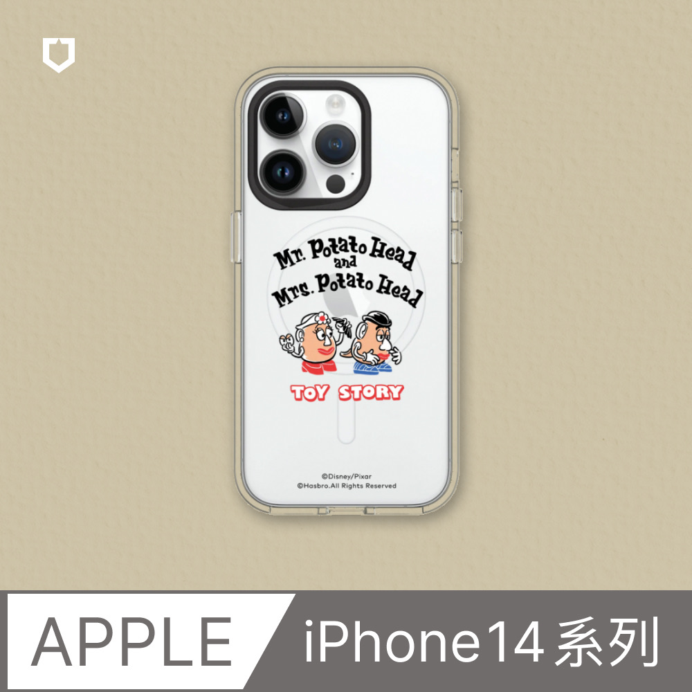 【犀牛盾】iPhone 14系列Clear(MagSafe兼容)透明手機殼｜玩具總動員系列-Hello! 蛋頭先生與蛋頭太太