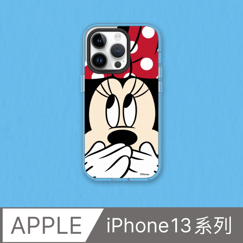 【犀牛盾】iPhone 13系列Clear(MagSafe 兼容)透明防摔手機殼｜迪士尼-米奇系列-米妮摀嘴
