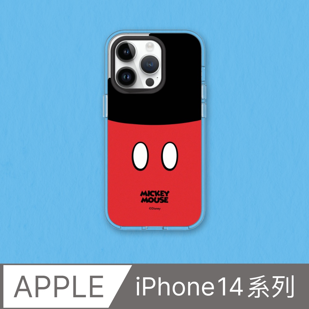 【犀牛盾】iPhone 14系列Clear(MagSafe 兼容)透明防摔手機殼｜迪士尼-米奇系列-米奇衣服