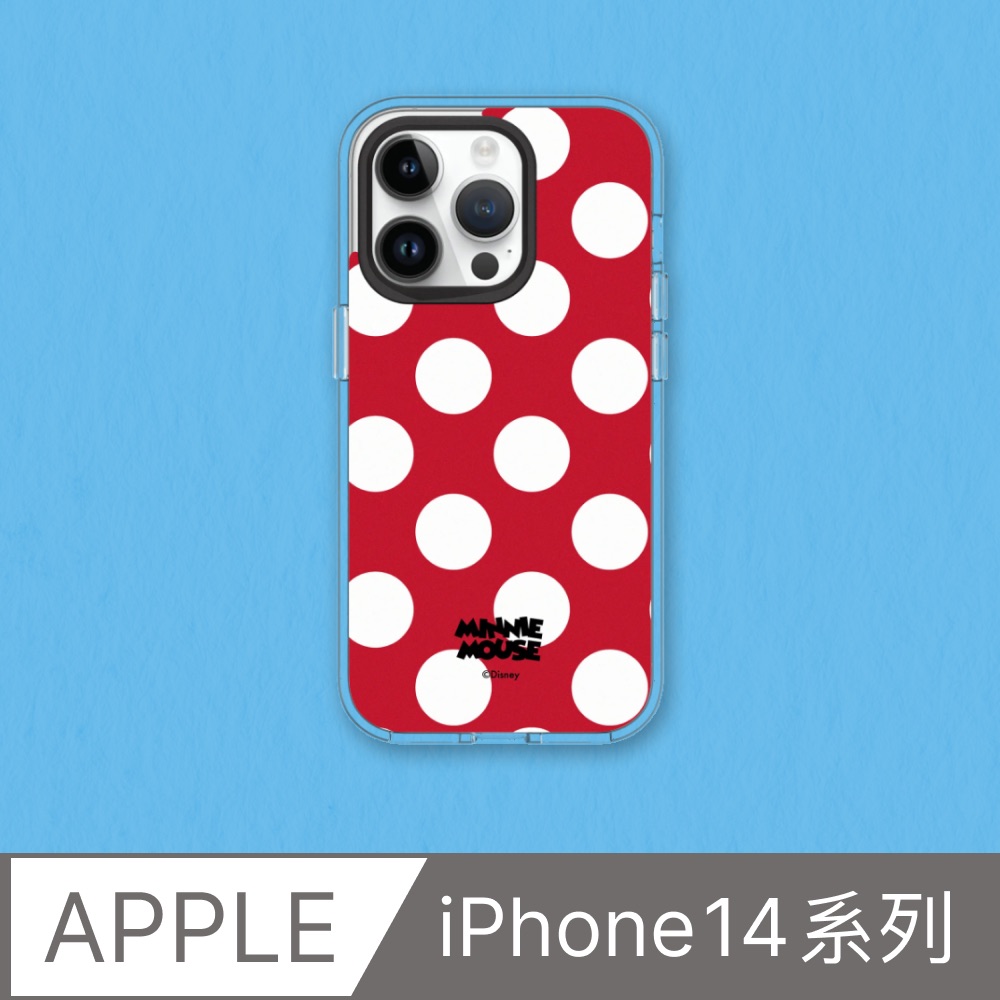 【犀牛盾】iPhone 14系列Clear(MagSafe 兼容)透明防摔手機殼｜迪士尼-米奇系列-米妮衣服