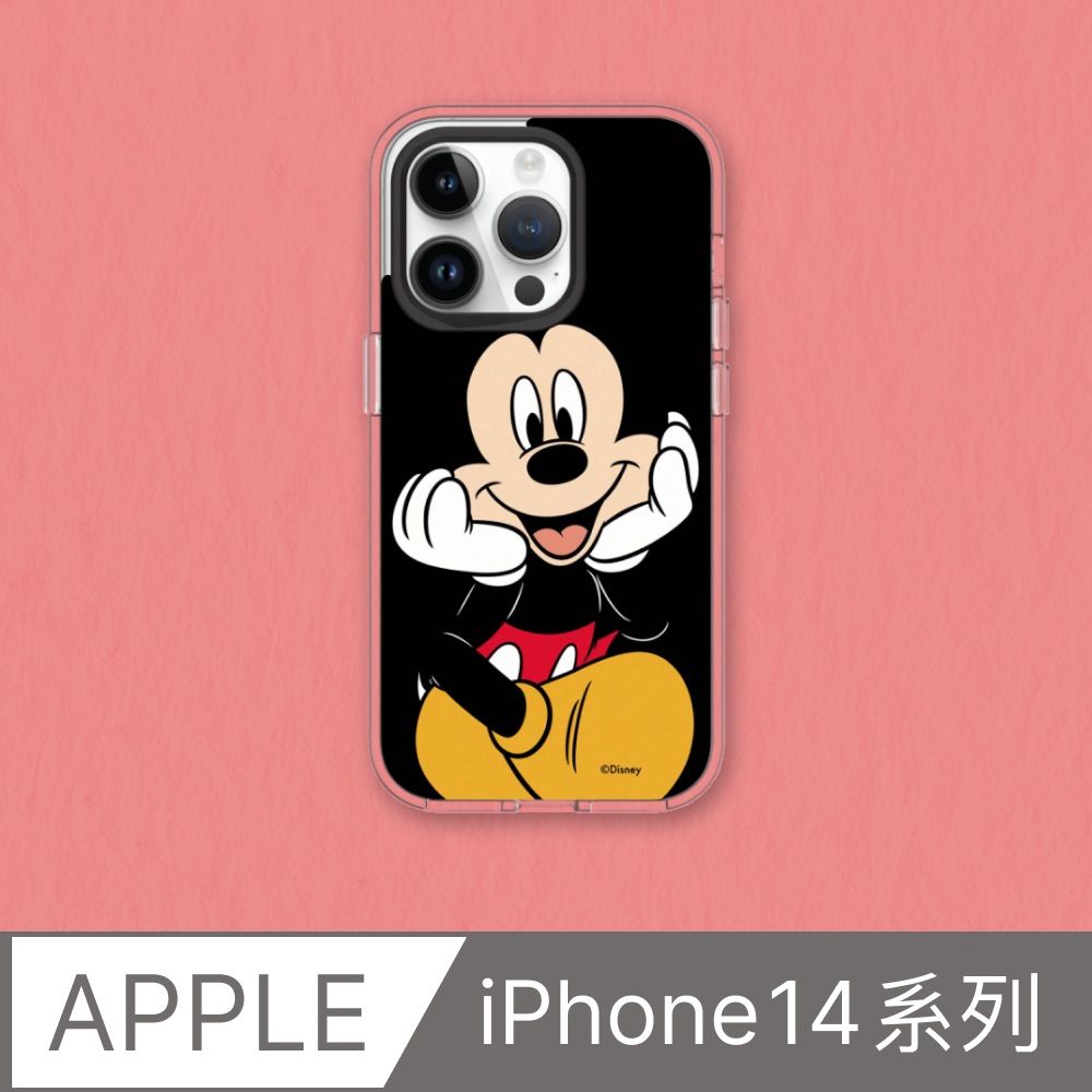 【犀牛盾】iPhone 14系列Clear(MagSafe 兼容)透明防摔手機殼｜迪士尼-米奇系列-米奇看著你