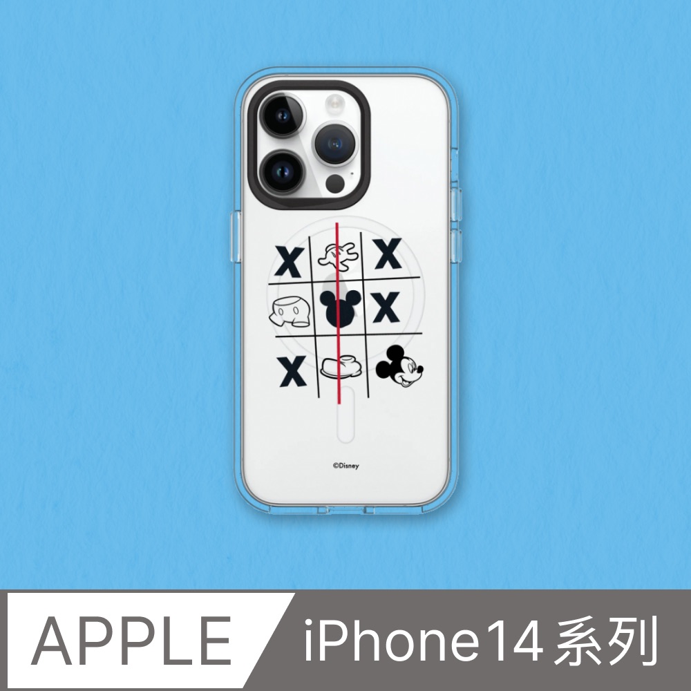 【犀牛盾】iPhone 14系列Clear(MagSafe 兼容)透明防摔手機殼｜迪士尼-米奇系列-XOXO米奇
