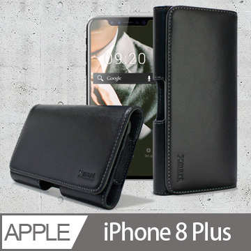 Xmart for Apple iPhone 8 Plus 專用 5.5吋 型男羊皮橫式腰掛皮套