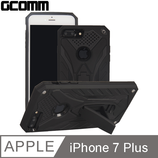 GCOMM Solid Armour 防摔盔甲保護殼 iPhone 7 Plus 黑盔甲