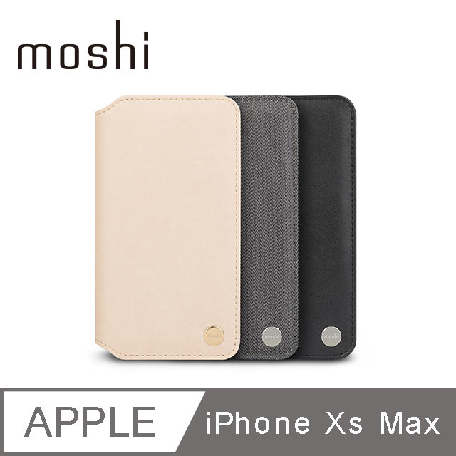 Moshi Overture for iPhone XS Max 側開卡夾型保護套