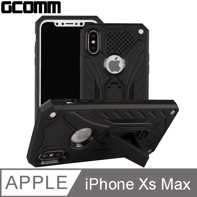 GCOMM Solid Armour 防摔盔甲保護殼 iPhone Xs Max 黑盔甲