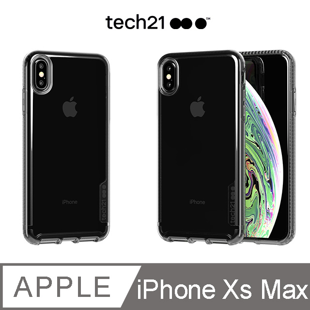 英國Tech 21抗衝擊PURE TINT防撞硬式透黑保護殼-iPhone Xs Max