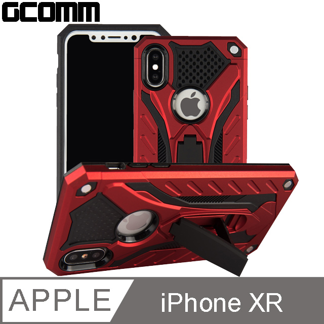 GCOMM Solid Armour 防摔盔甲保護殼 iPhone XR 紅盔甲