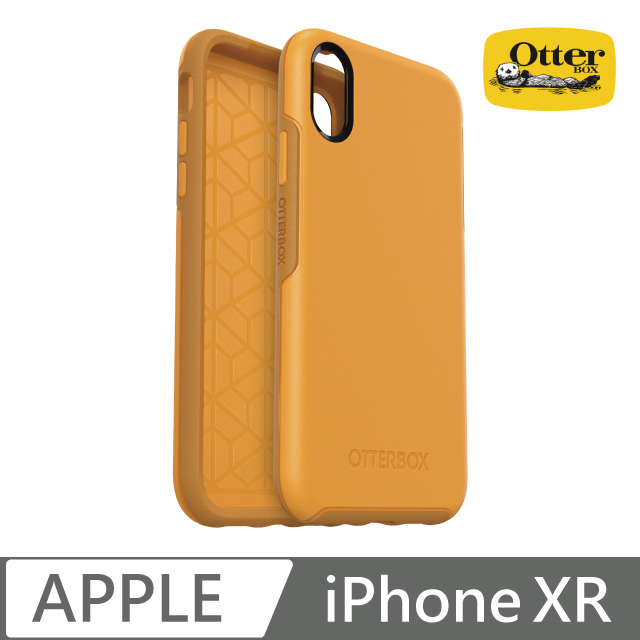 OB iPhone XR Symmetry炫彩幾何保護殼-黃