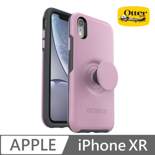 OB+POP iPhone XR Symmetry 炫彩幾何泡泡騷保護殼-粉