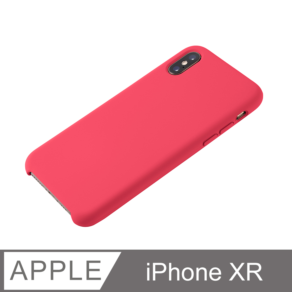 【液態矽膠殼】iPhone XR 手機殼 iXR 保護殼 矽膠 軟殼 (山茶)