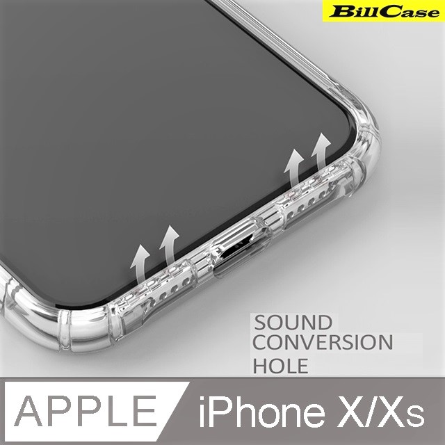 iPhone Xs/X頂規擴音氣墊防摔全覆式保護殼