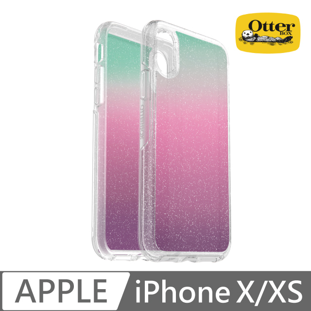 OB iPhone X/Xs Symmetry炫彩透明保護殼-Gradient Energy炫彩