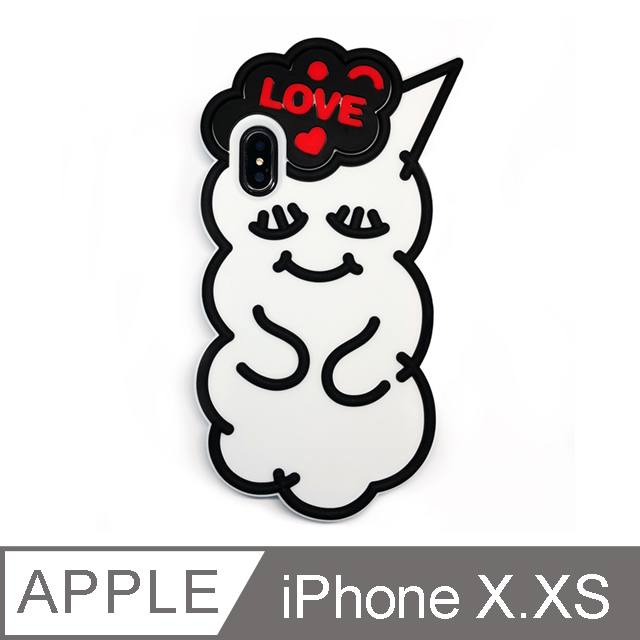 【Candies】睡眠寶寶手機殼(Love黑) - iPhone X.XS