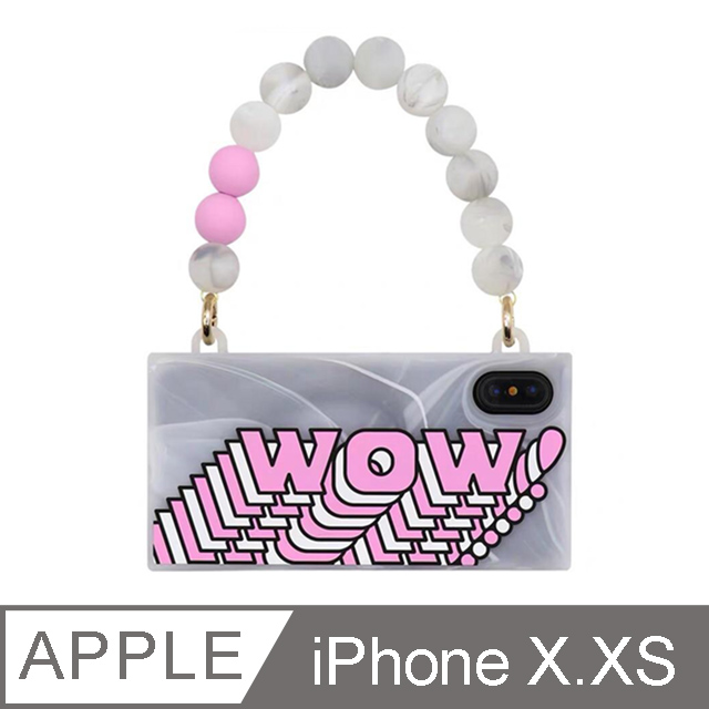 【Candies】幻彩大理石手提包手機殼(WOW) - iPhone X.XS