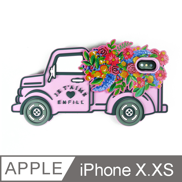 【Candies】立體繽紛卡車手機殼(Happiness) - iPhone X.XS