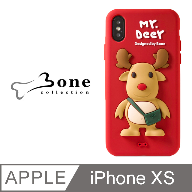 Bone / iPhone XS 公仔保護套 手機殼 - 麋鹿先生