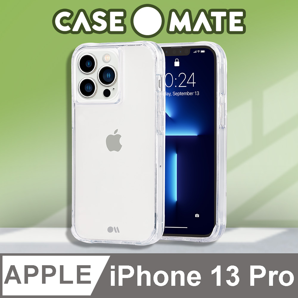 美國 Case●Mate iPhone 13 Pro Tough Clear Plus 環保抗菌防摔加強版手機保護殼