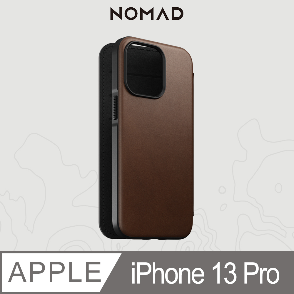 美國NOMAD MagSafe經典皮套-iPhone 13 Pro (6.1吋)棕