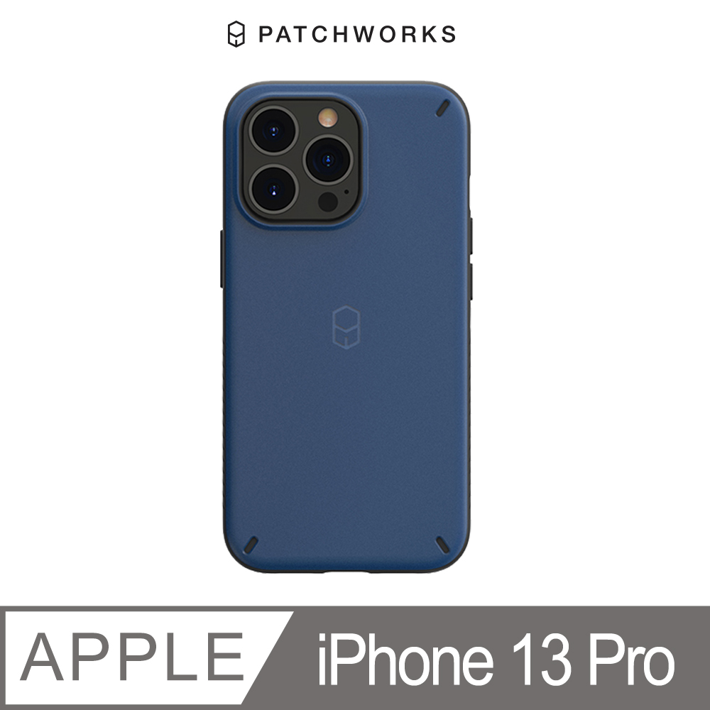 PATCHWORKS ITG+ 軍規防摔殼-iPhone 13 Pro (6.1吋)藍