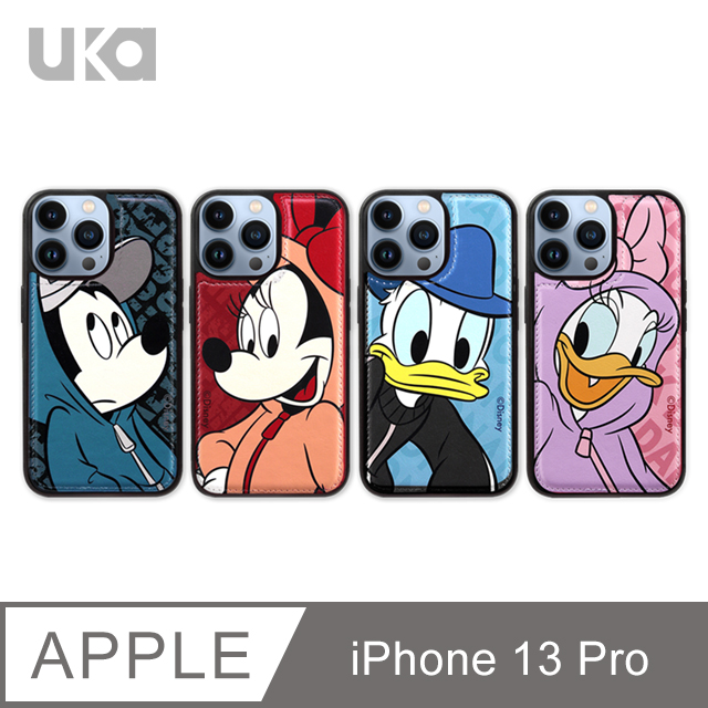 UKA 優加 iPhone 13 Pro 6.1吋 迪士尼系列 全包貼皮防摔保護殼(4款)