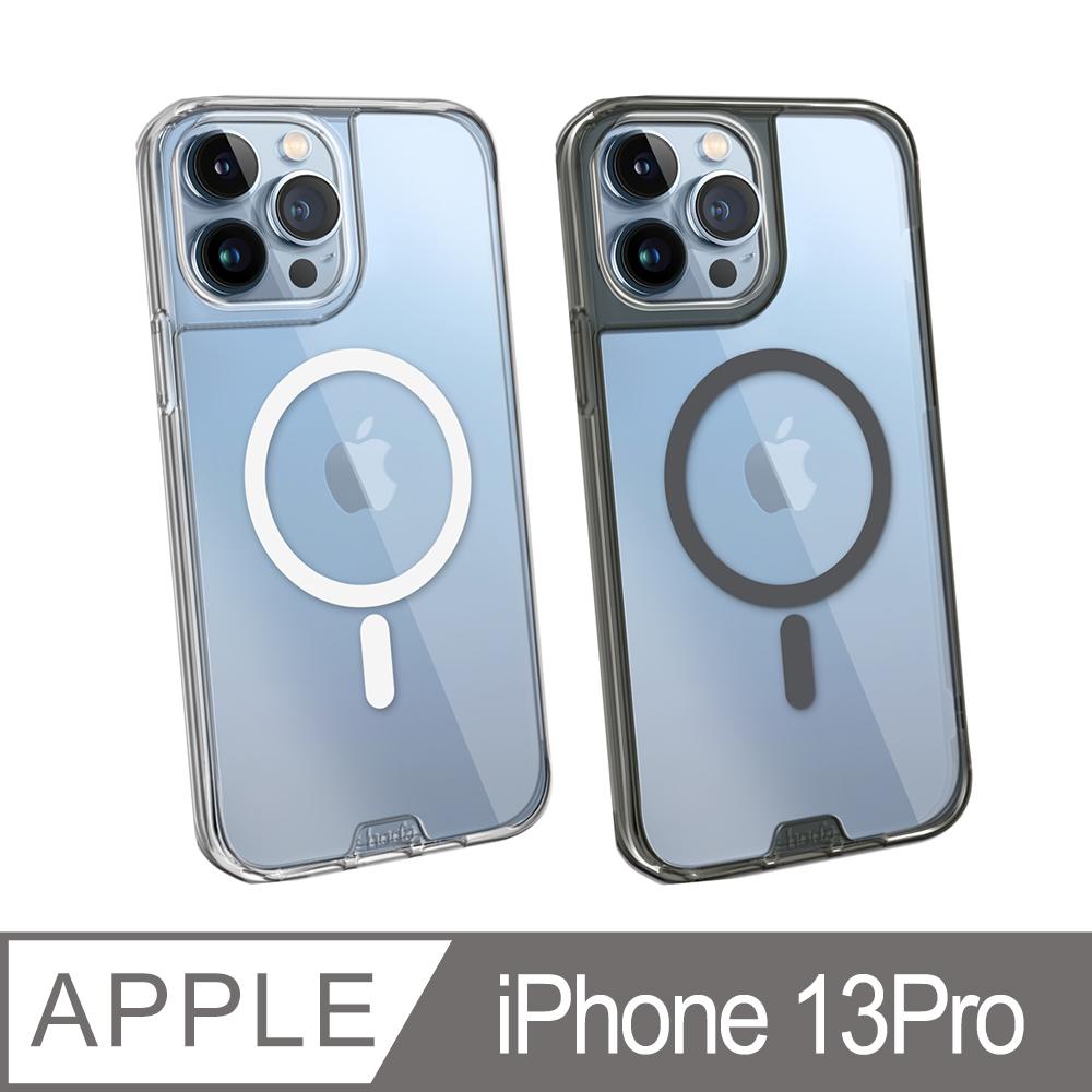 hoda iPhone 13 Pro 6.1.吋 MagSafe 晶石鋼化玻璃軍規防摔保護殼