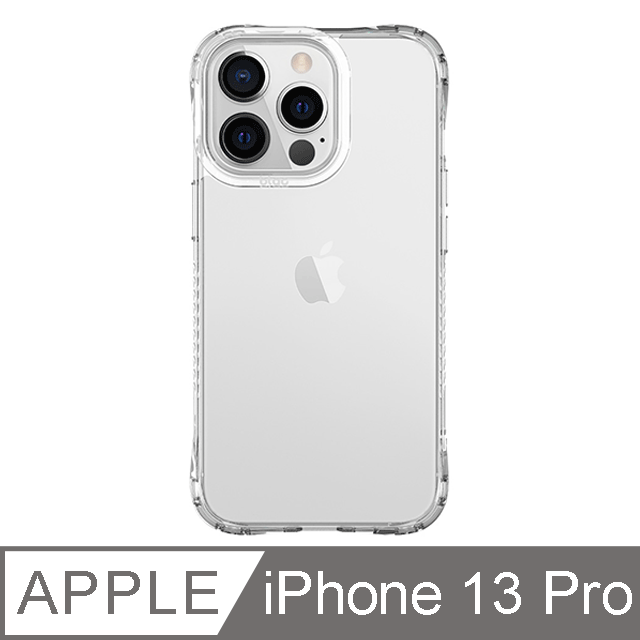 【TOYSELECT】iPhone 13 Pro BLAC Glacier冰川抗黃軍規防摔繩掛殼
