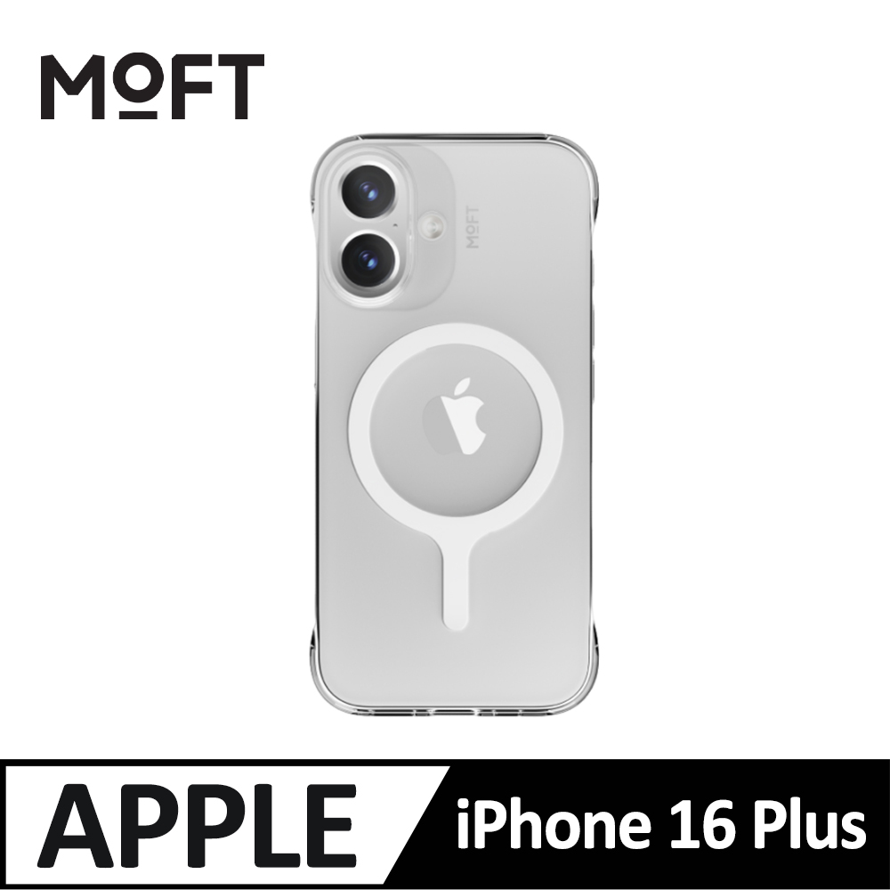 美國 MOFT iPhone16 Plus 透明磁吸手機保護殼