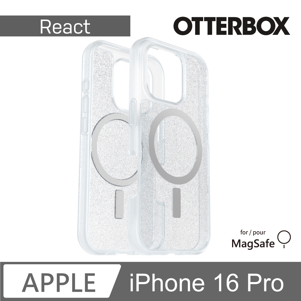 【OtterBox】iPhone 16 Pro 6.3吋 React 輕透防摔殼-星塵(支援MagSafe)
