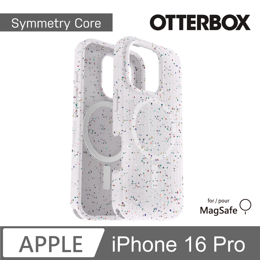 【OtterBox】iPhone 16 Pro 6.3吋 Symmetry Core 炫彩幾何保護殼-星塵白(支援MagSafe)