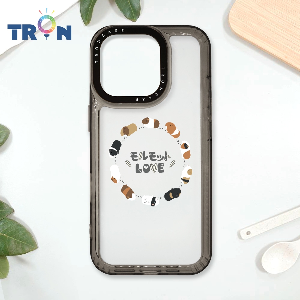 TRON IPhone 16 Pro 走來走去天竺鼠圈 太空殼 透黑款 手機殼