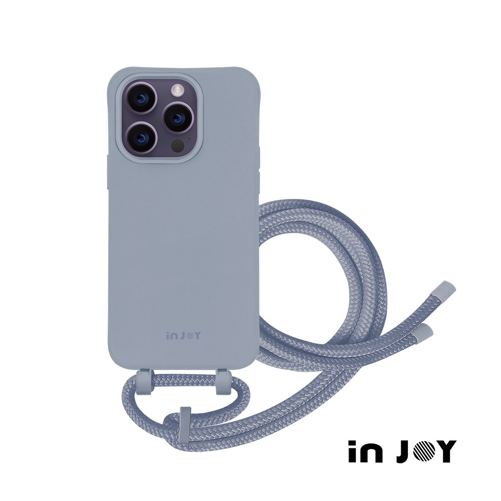 INJOY mall iPhone 16/15/14/13/12/SE3 系列 可拆式 Urban Basic 薰衣紫 背繩防摔手機殼 A款