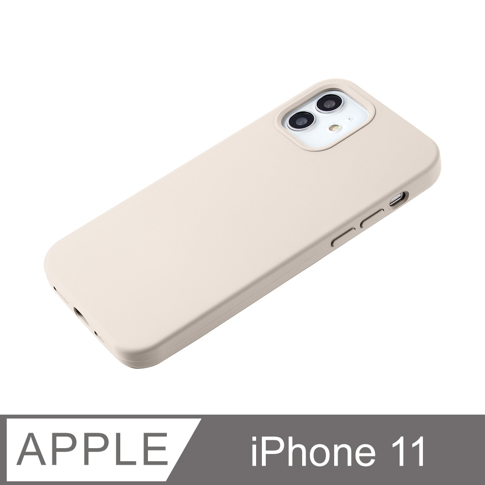 【液態矽膠殼】iPhone 11 手機殼 i11 保護殼 矽膠 軟殼 (古董白)