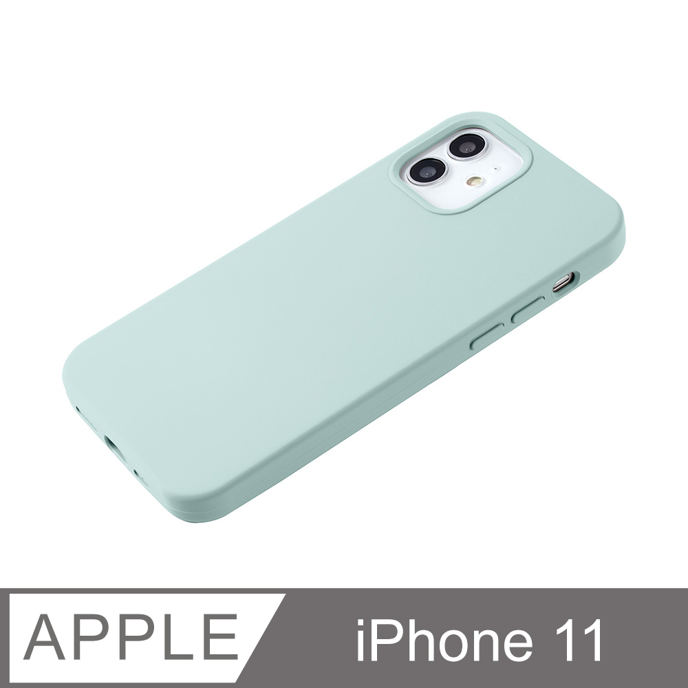 【液態矽膠殼】iPhone 11 手機殼 i11 保護殼 矽膠 軟殼 (薄荷綠)