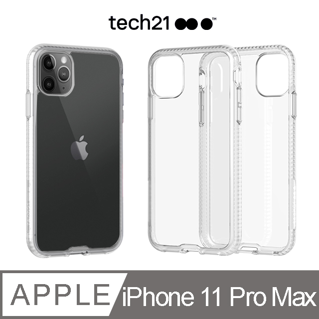 英國Tech 21抗衝擊PURE CLEAR防撞硬式清透保護殼－iPhone 11 Pro Max