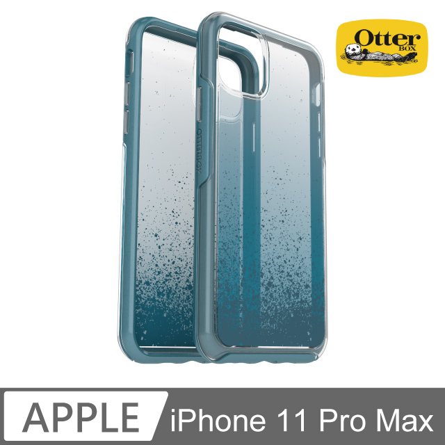OB iPhone 11 Pro Max Symmetry炫彩透明保護殼-透藍